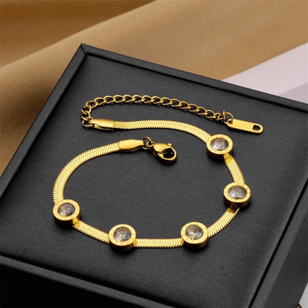 Roman Numeral Snake bracelet