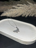 Fashionable Opal Butterfly Pendant Necklace